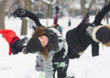 Move Over Hot Yoga, Snowga is Now Trending